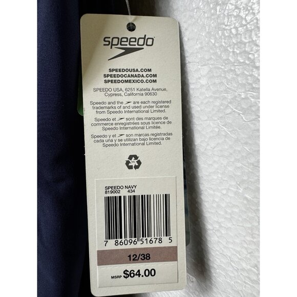 Speedo Women's Pro LT Color One Piece Super Pro Navy Blue Size 12/38 Swimsuit - Picture 9 of 10